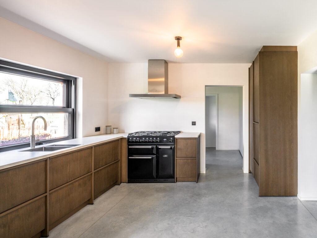 Modern landelijke keuken hout